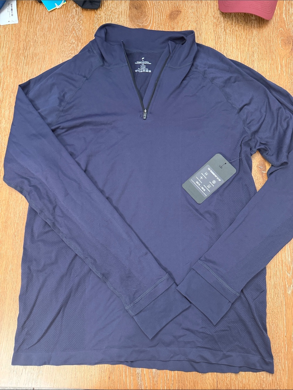 Fabletics Navy Blue The Training Day 1/4 Zip